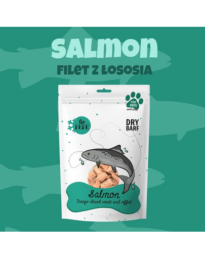 PAKA ZWIERZAKA PEPE Freeze-dried Lyofilizované filety z lososa pro psy 60 g