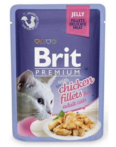 BRIT Premium Cat  Fillets in Jelly kuře 24x85g