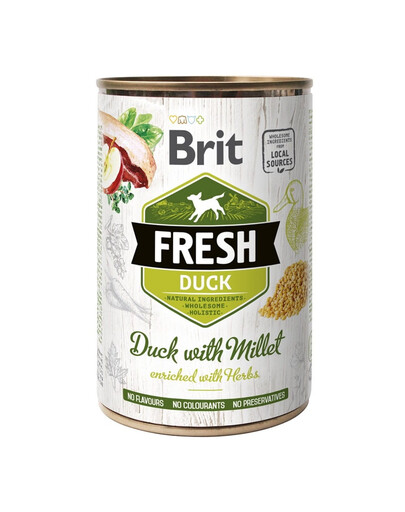 BRIT FRESH duck & millet 400 g kachna a proso