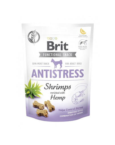 BRIT Care Dog Functional Snack Shrimp Antistress 150g pochoutka s krevetami na stres