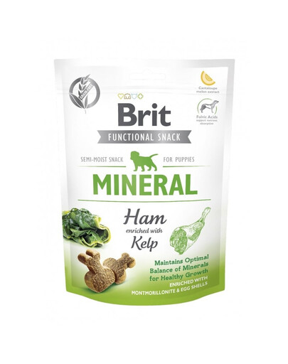 BRIT Care Dog Functional Snack Mineral Ham 150g pochoutka se šunkou a řasami pro štěňata