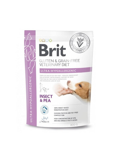 BRIT Veterinary Diets Dog Ultra-Hypoallergenic 400 g hypoalergenní krmivo pro psy