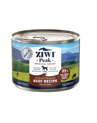 ZIWIPEAK Dog Original Series hovězí mokré krmivo pro psy 170g