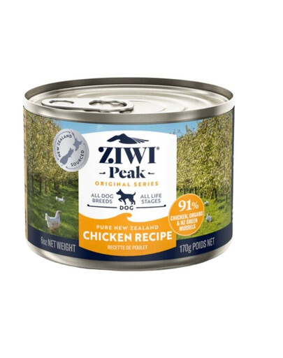 ZIWIPEAK Dog Original Series Kuřecí mokré krmivo pro psy 170 g