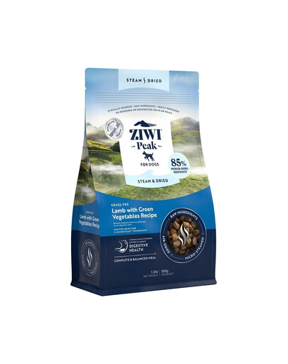 ZIWIPEAK Dog Steam & Dried sušené krmivo s jehněčím pro psy 800 g