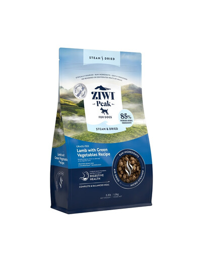 ZIWIPEAK Dog Steam & Dried sušené krmivo s jehněčím pro psy 1,5 kg