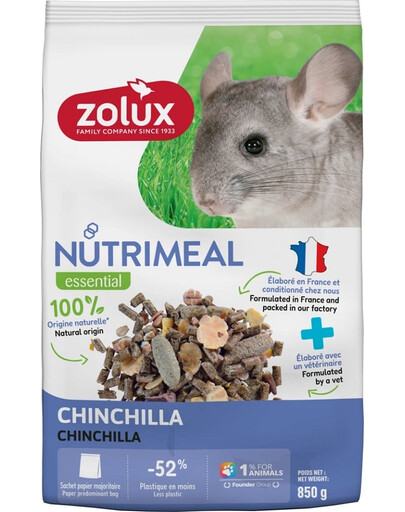 ZOLUX NUTRIMEAL 4 Smíšené krmivo pro činčily 850 g