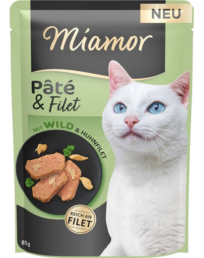 MIAMOR Pate and Filet with Game kousky zvěřiny filety 85 g