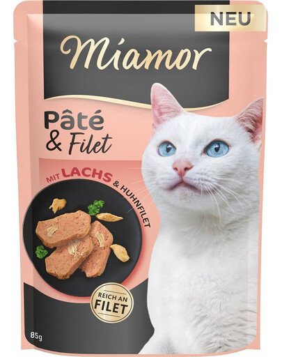 MIAMOR Pate and Filet with Salmon kousky filetů z lososa 85 g