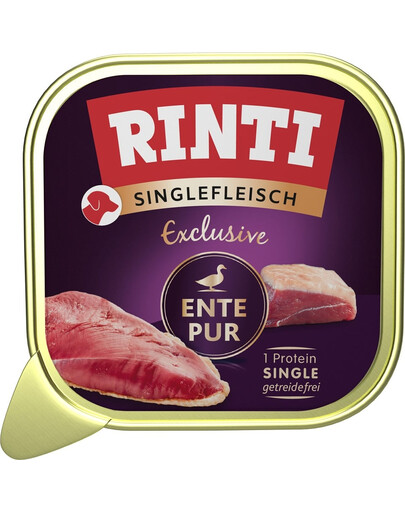 RINTI Singlefleisch Exclusive Duck Pure monoproteinové krmivo s kachnou 150 g