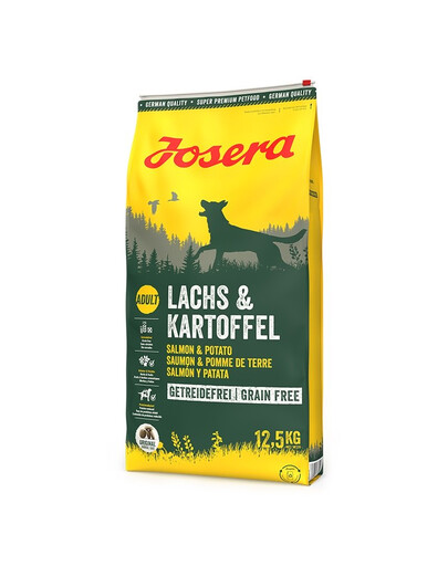 JOSERA Lachs&Kartoffel 12,5kg + Meatlovers 400g & Denties 180g ZDARMA