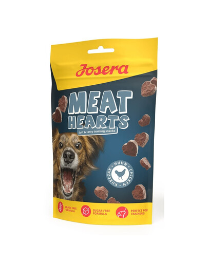 JOSERA Meat Hearts Chicken tréninkové pamlsky s kuřecím masem 70g