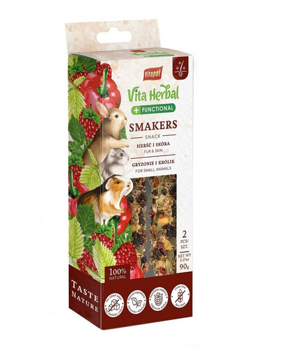 VITAPOL Vita Herbal Functional Smakers srst a pokožka 90 g