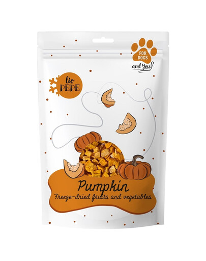 PAKA ZWIERZAKA PEPE Freeze-dried Lyofilizovaná dýňová zelenina pro psy 20g