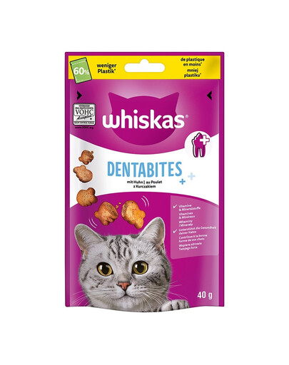 WHISKAS Dentabites 40 g zubní pamlsek pro dospělé kočky
