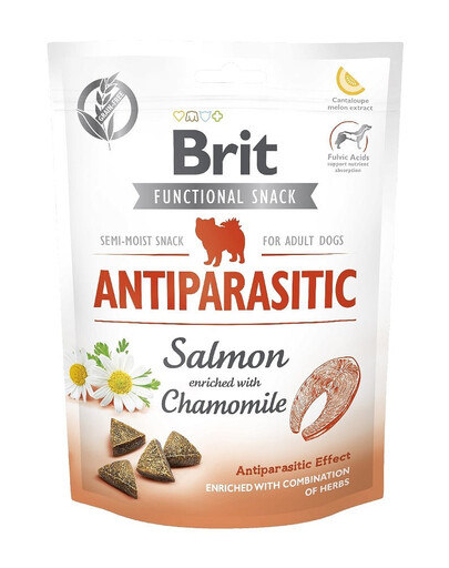 BRIT Care Dog Functional snack Antiparasitic 150g pochoutka s lososem proti parazitům