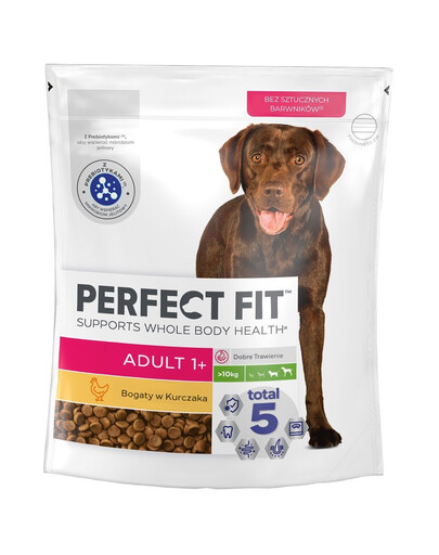 Perfect Fit Adult 1+ Rich in Chicken M/L 825 g granule pro dospělé psy středních a velkých plemen 825 g