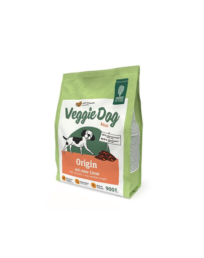 GREEN PETFOOD VeggieDog Origin s červenou čočkou 900g