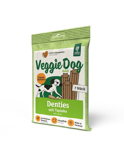 GREEN PETFOOD VeggieDog Denties veganské žvýkací pasty pro psy 180 g
