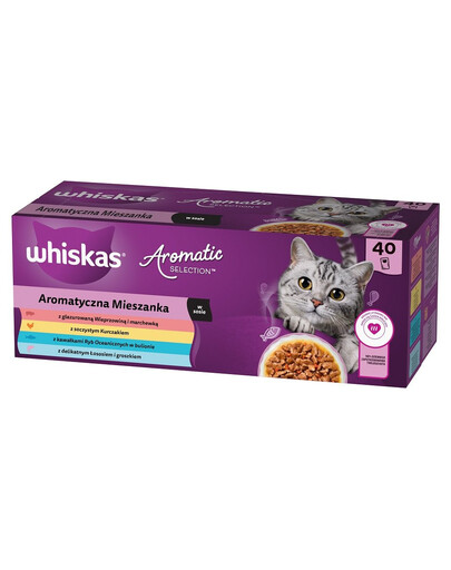 WHISKAS Adult 40x85 g Kompletní mokré krmivo pro dospělé kočky