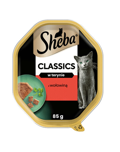 SHEBA Classics s hovězím masem 85g - krmivo pro kočky v paštice 85g