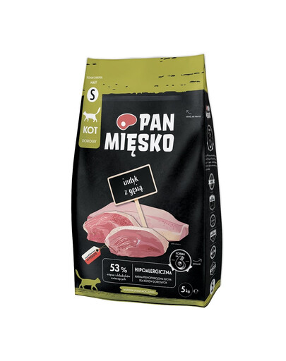 PAN MIĘSKO Krůtí a husí nugetky pro kočky křupavé S 5 kg