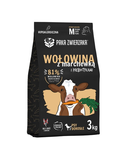 PAKA ZWIERZAKA Seventh Heaven Suché krmivo Hovězí s mrkví M 3kg