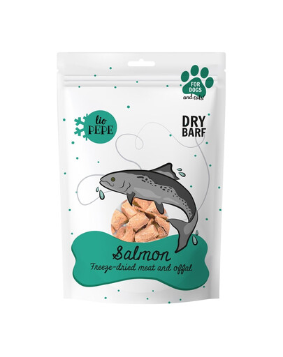 PAKA ZWIERZAKA PEPE Freeze-dried lyofilizované filety z lososa XL 180g