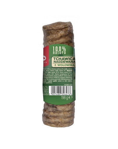 MACED 100 % Natura Malá průdušnice plněná hovězím masem pro psy 120 g