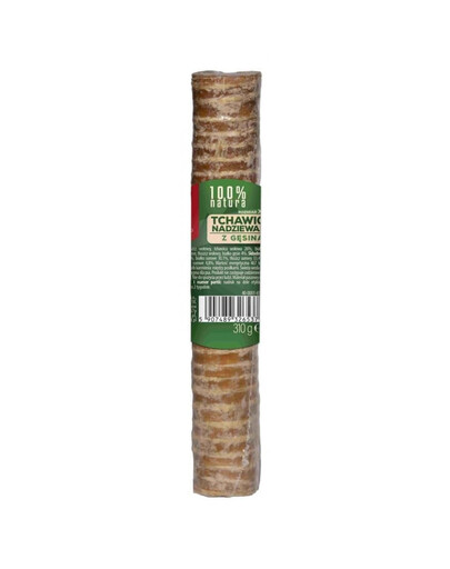 MACED 100 % Natura Velká plněná průdušnice s husou pro psy 150 g