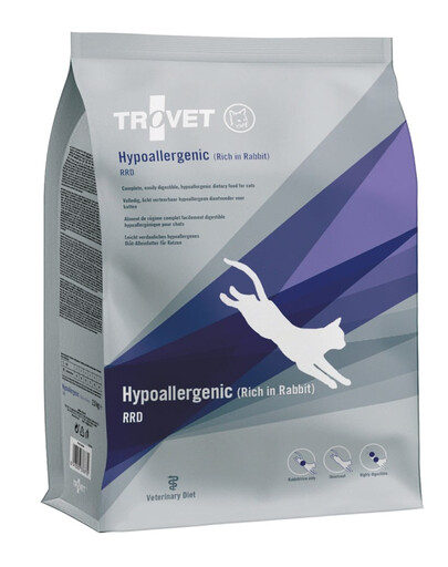 TROVET Hypoallergenic Rabbit RRD pro kočky 2,5 kg