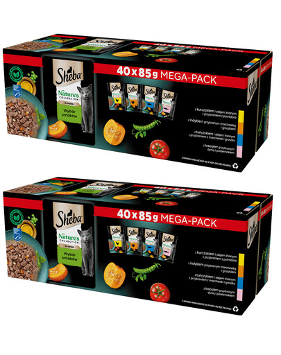 SHEBA Nature’s Collection kompletní krmivo v omáčce pro dospělé kočky 80x85 g