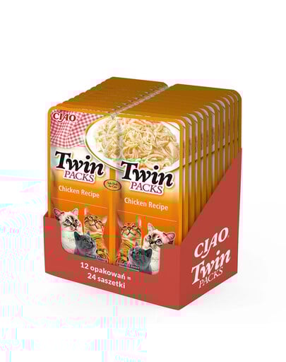 INABA Twin Kuře ve vývaru pro kočky 24x40 g