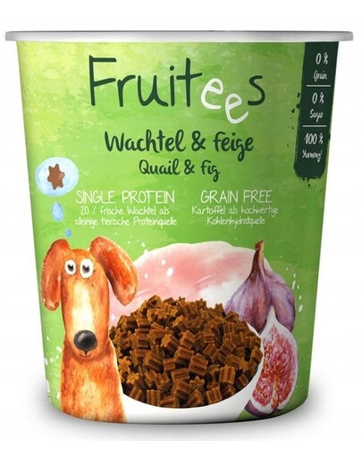 BOSCH Fruitees Snack Pamlsky pro psy s křepelkami a fíky 200 g