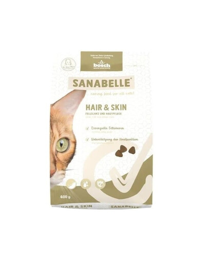 SANABELLE Hair Skin 400 g pro kočky podporující stav srsti a kůže