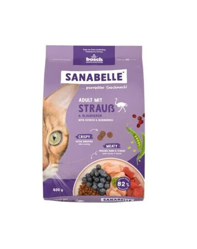 SANABELLE Adult Pštros 400 g pro dospělé kočky