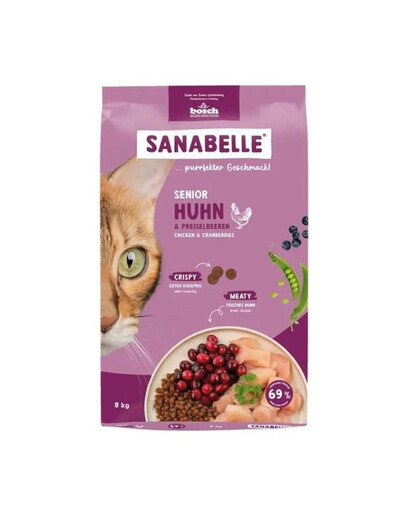 SANABELLE Senior Kuře 8 kg pro dospělé a starší kočky