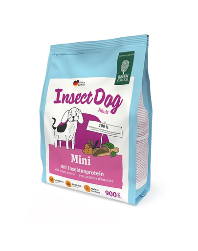 GREEN PETFOOD InsectDog Mini 900g krmivo s hmyzem pro malé psy