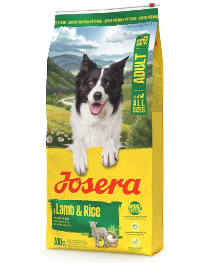 JOSERA Lamb and Rice Adult 12,5kg monoproteinové krmivo pro psy