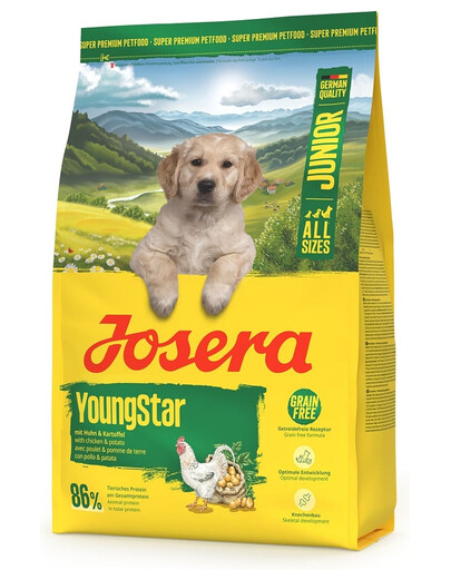 JOSERA YoungStar 3kg krmivo pro štěňata bez obilovin