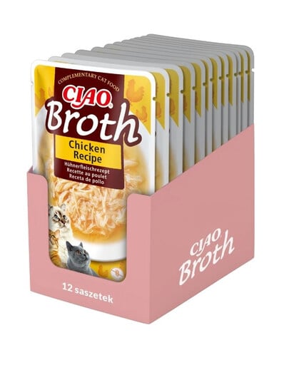 INABA CIAO Broth Kuřecí vývar pro kočky 12x40 g