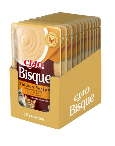 INABA CIAO Bisque Krémová kuřecí polévka 12x40g