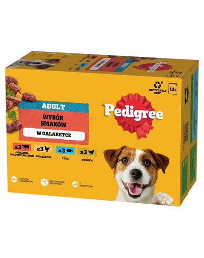 PEDIGREE Adult Výběr příchutí kapsiček 12x100 g