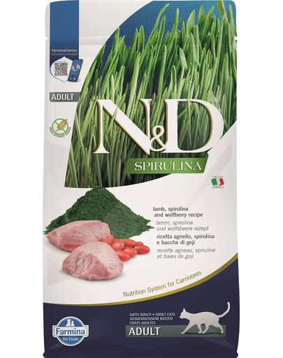 FARMINA N&D Spirulina Cat Adult Lamb and Wolfberry 300 g