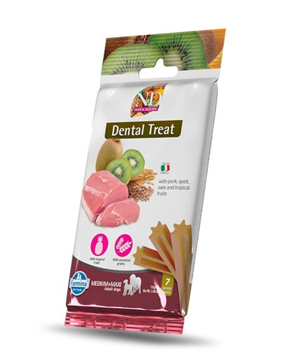 FARMINA N&D Tropical Selection Dental Treat Pork Medium/Maxi 100 g (7 ks) zubní pamlsky pro střední a velké psy
