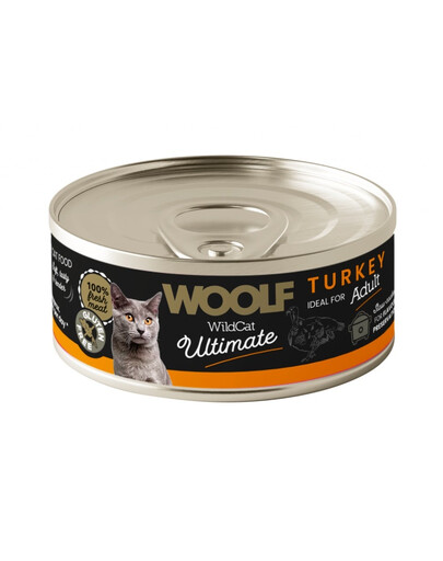 WOOLF Wild Cat Ultimate Turkey Pate 85g krůtí paštika pro kočky