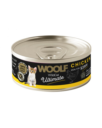 WOOLF Wild Cat Ultimate Kitten Chicken Pate 85g kuřecí paštika pro koťata