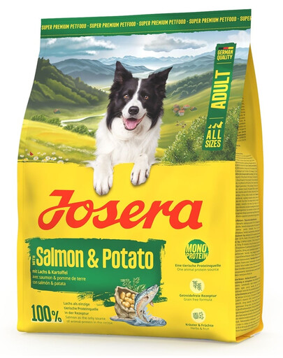 JOSERA Salmon and Potato Adult 900g bezobilné krmivo pro psy s citlivým žaludkem