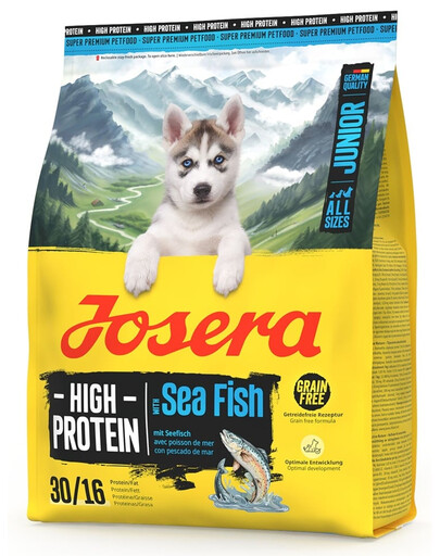 JOSERA High Protein Junior Sea Fish 900g krmivo pro štěňata s vysokým obsahem bílkovin