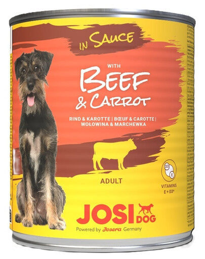 JOSERA JosiDog Beef&Carrot in Sauce 830g s hovězím masem a mrkví v omáčce pro psy